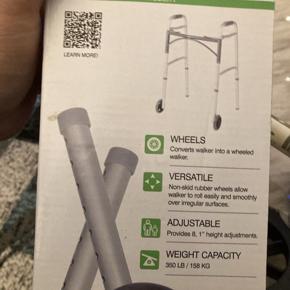 DRIVE 5" Bronze AMG Universal Walker Wheels. #10109 770-174 Preowned - Picture 3 of 11